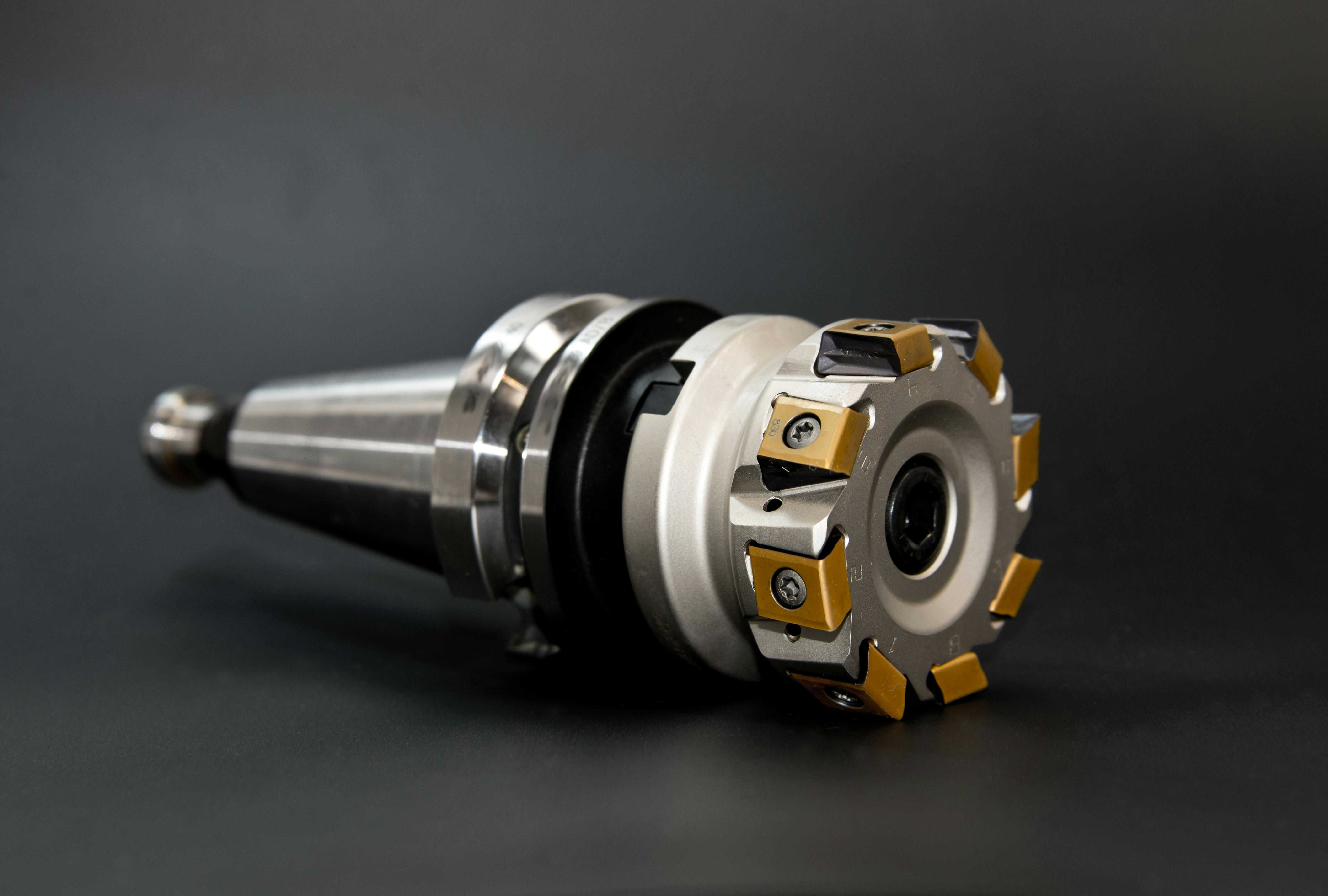 CNC milling cutter prepared for precision machining